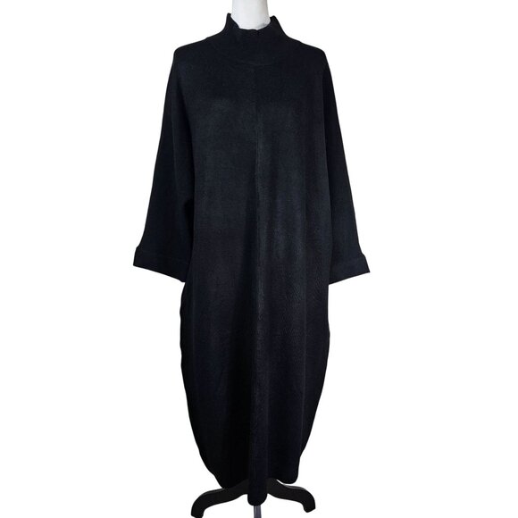 Saturday Sunday Anthropologie Dolman Sleeve Knit Dress Sz S Mock Neck Relaxed - Picture 1 of 11